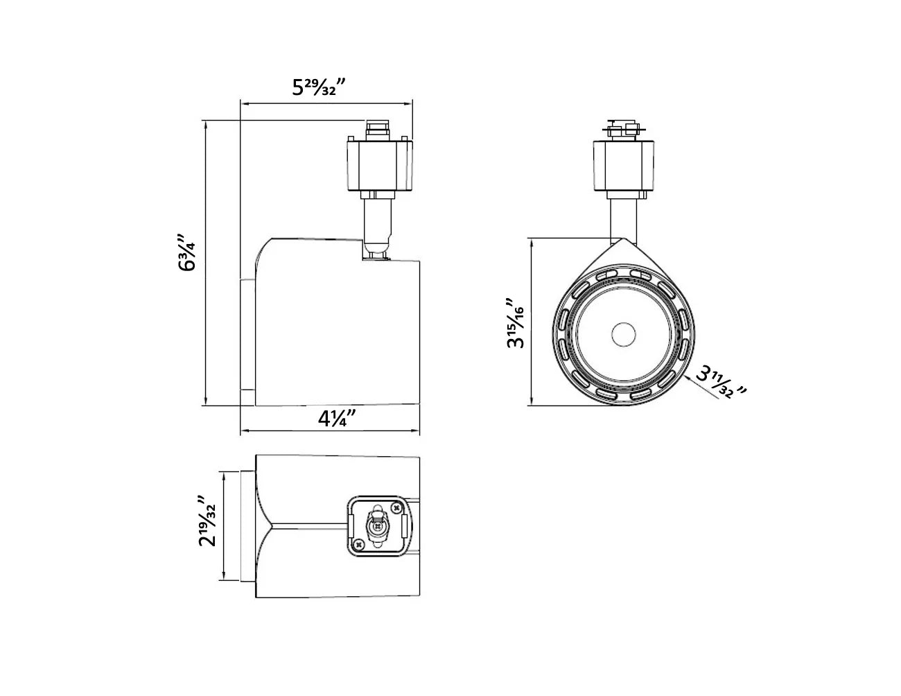 LED Track Light - Dim to Warm 14W