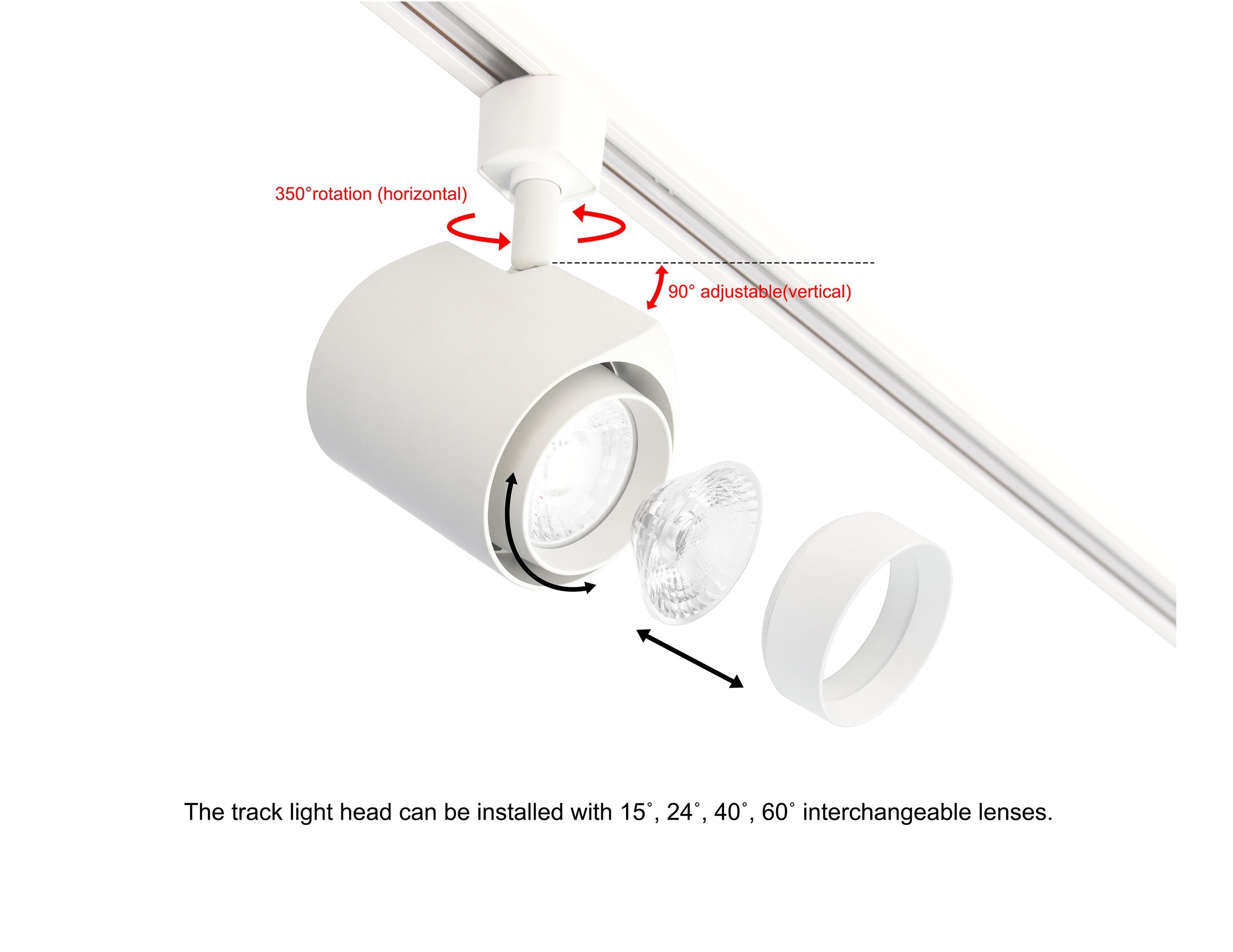 LED Track Light - Dim to Warm 14W