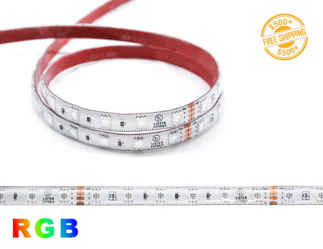 RGB LED Strip Light - Color-Changing LED Tape Light - High Bright - 24V - IP65 - Wet Location
