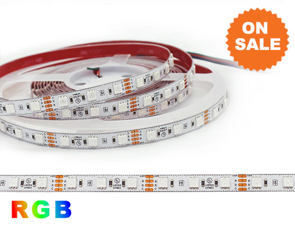RGB LED Strip Light - Color-Changing LED Tape Light - High Bright - 12V - IP20